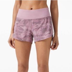 Lululemon purple camo speed up shorts